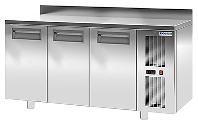 Стол холодильный POLAIR TM3GN-GC с бортом от интернет-магазина Climateon
